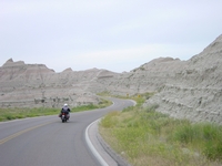 [Riding through the Badlands]