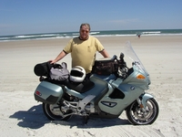 [On the sand at Daytona Beach]