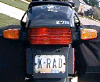 [K-RAD license plate]